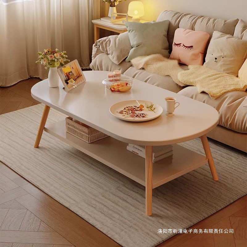 Mesa de té, sala de estar, sofá doméstico, mesa de té simple, nueva mesa de dormitorio simple para alquiler moderno