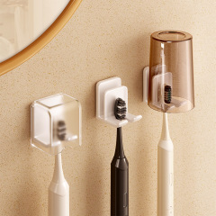 歯ブラシホルダー穴なし壁掛け式歯入れカップ歯ブラシうがいカップ収納壁掛け式電動歯ブラシラック