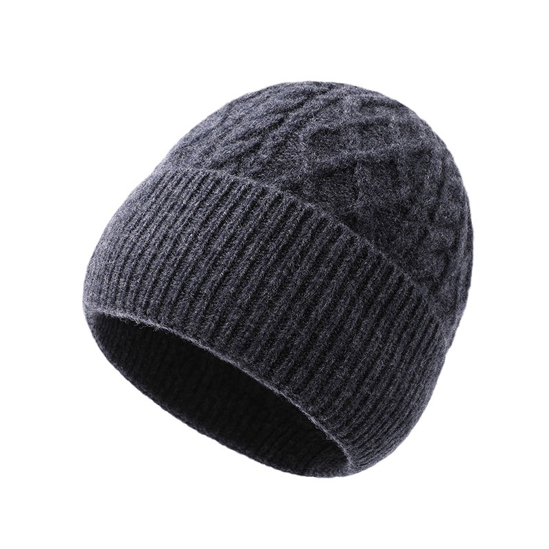 新型100ウールアメリカ毛糸帽子男性冬屋外耳保護保温ニット帽冷帽
