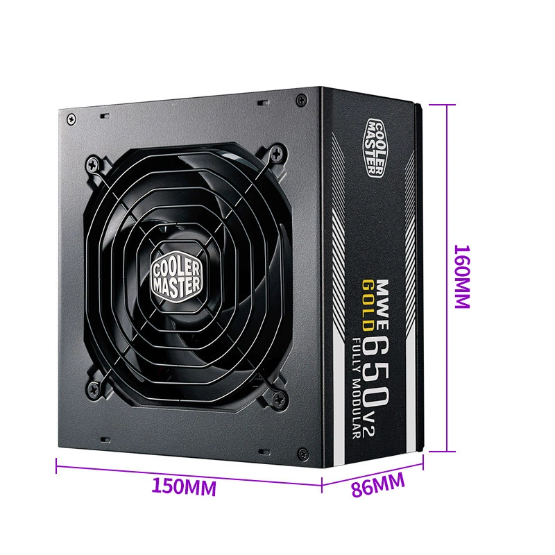 Повер-источник Cool Supreme MWE650 GOLD Power Power Power Компьютер 80Plus gold медаль прямой выход мощности номинал 650W