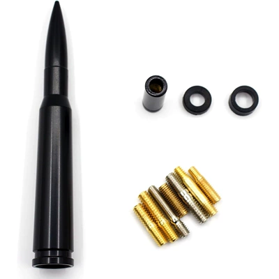 Off-Road Vehicle Bullet Antenna Car Decorative Roof Antenna (vehicle antenna) - black