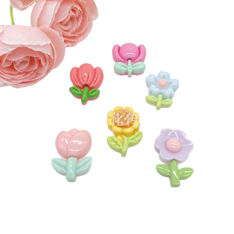 春インスタイルチューリップの花携帯電話ホルダードラマアーティファクトホルダーかわいい立体花怠惰なホルダー|undefined