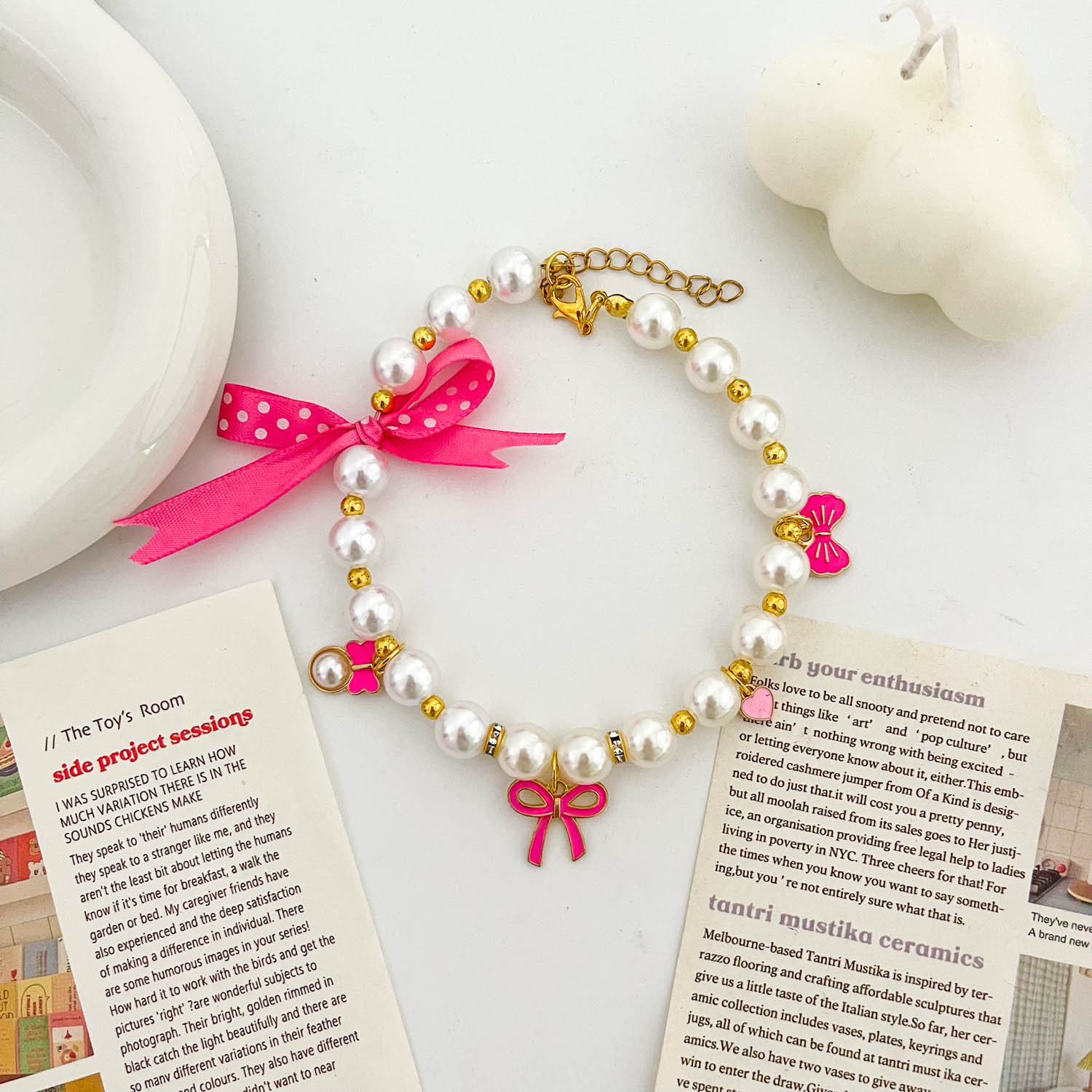 장미 붉은 나비 작은 향기로운 가루 액세서리