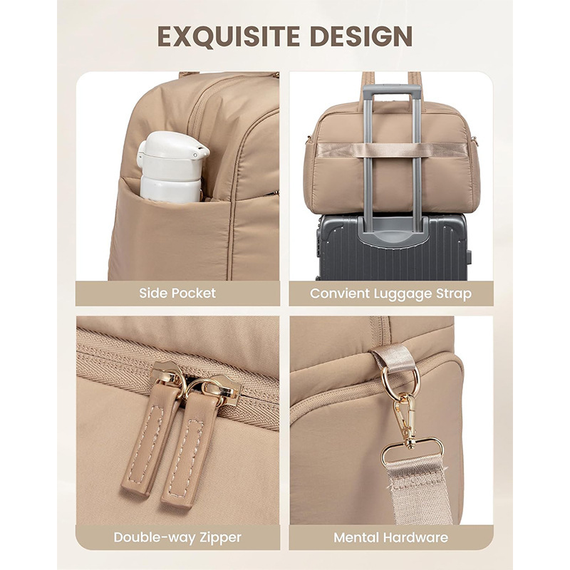 Nuevo tipo de bolsa de viaje con zapato compartimiento bolsa de ejercicios de mujer bolsa mojada bolsa de viaje de fin de semana de mujer impermeable