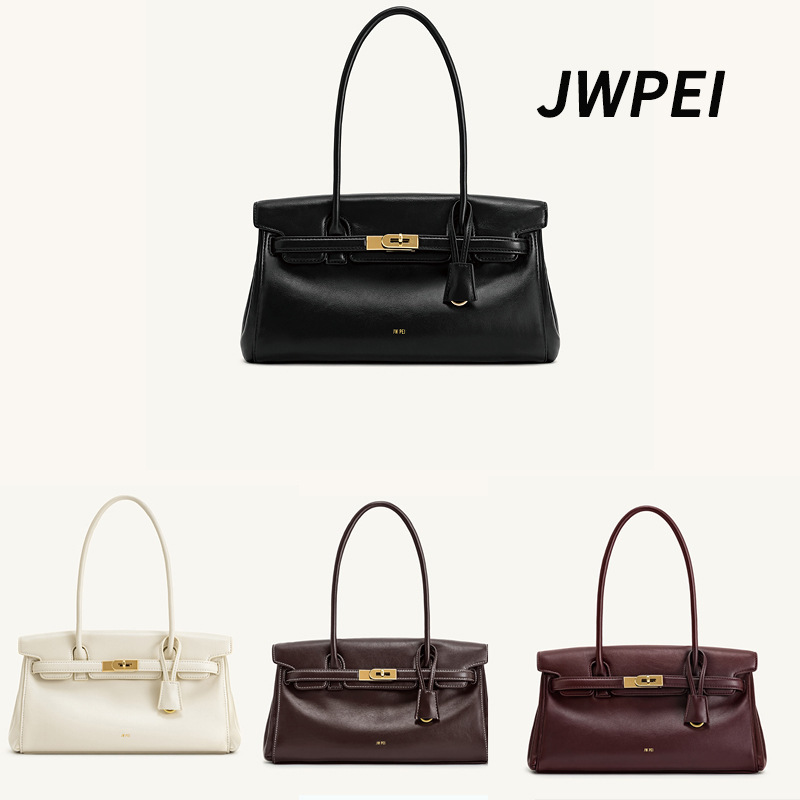 Jw Pei Briefcase Women's 2025 New Yara Satchel Shoulder Armpit Bag Niche Design Baguette Bag 2t2678