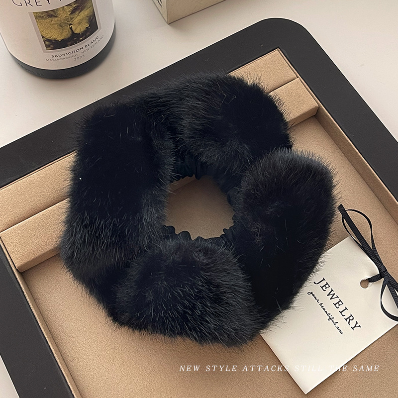 Anillo de cabello de intestino grande coreano para mujeres de alto nivel toallas cuadradas cuerdas de cabello de alta elasticidad y elásticas duraderas flojas flojas