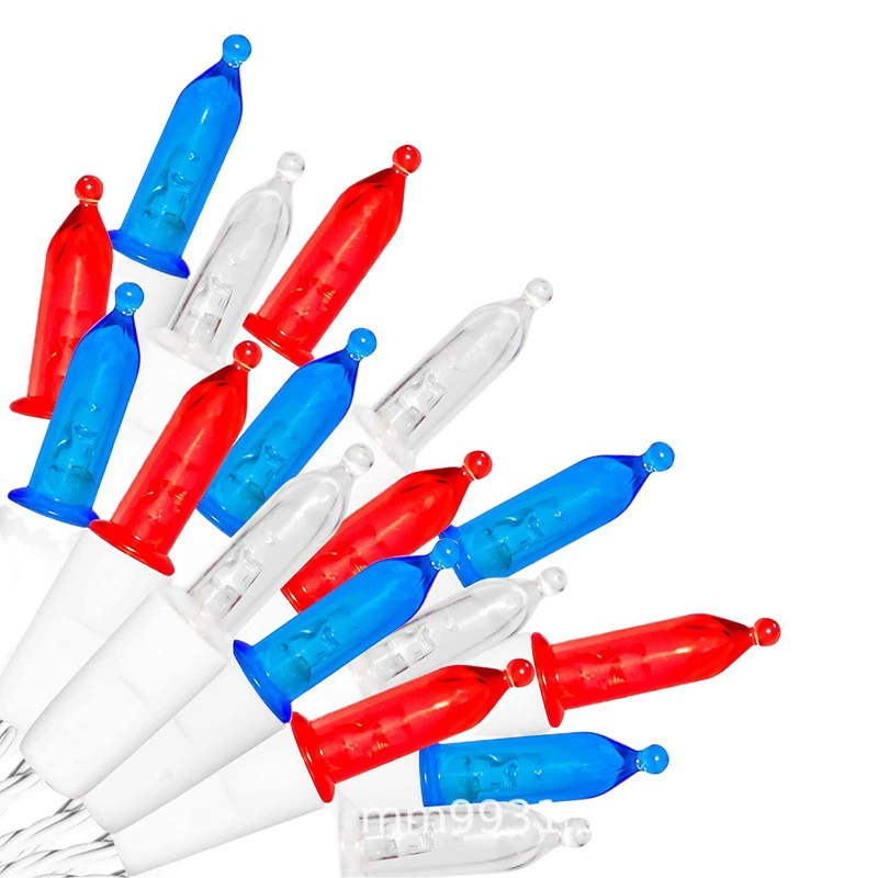 Лала пузырь острый пузырь световая гирлянда Рождество цвет свет мини-дерево свет Открытый водонепроницаемый UL588 Amazon источник завод