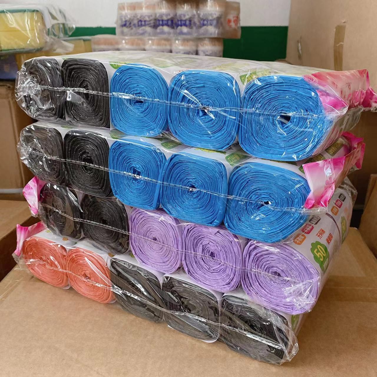 Bolsa de basura espesa, bolsas de plástico tipo punto de ruptura domésticas, cocina comercial, baño, necesidades diarias, tienda de 2 yuanes al por mayor