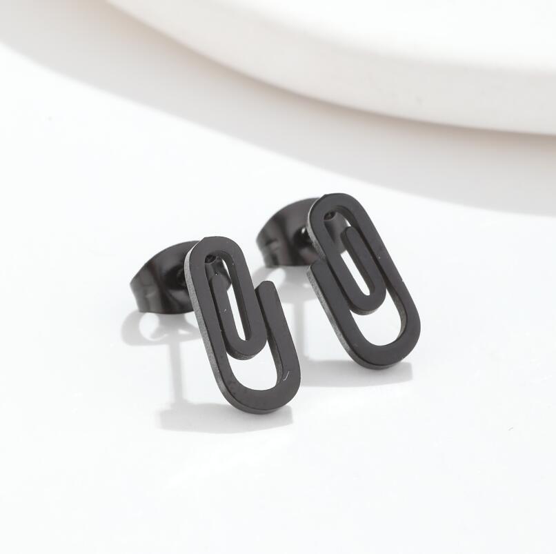 1 Pair Fashion Geometric Stainless Steel Plating Ear Studs display picture 4