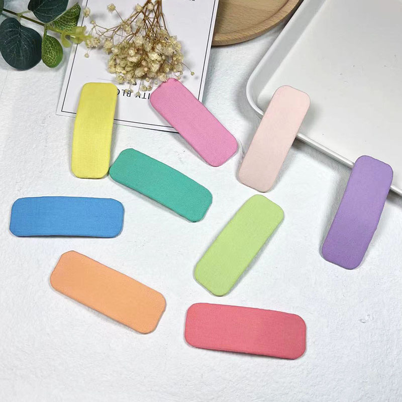 Manufactor Direct selling Color square BB children Hairdressing Jewelry Accessories square Hairpin Versatile girl BB Clip