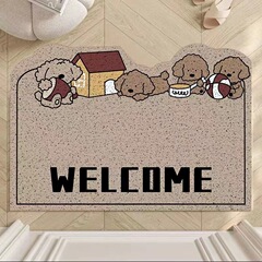 絲圈地墊入戶門防滑墊北歐家用可裁剪入戶玄關地毯進門門口腳墊子