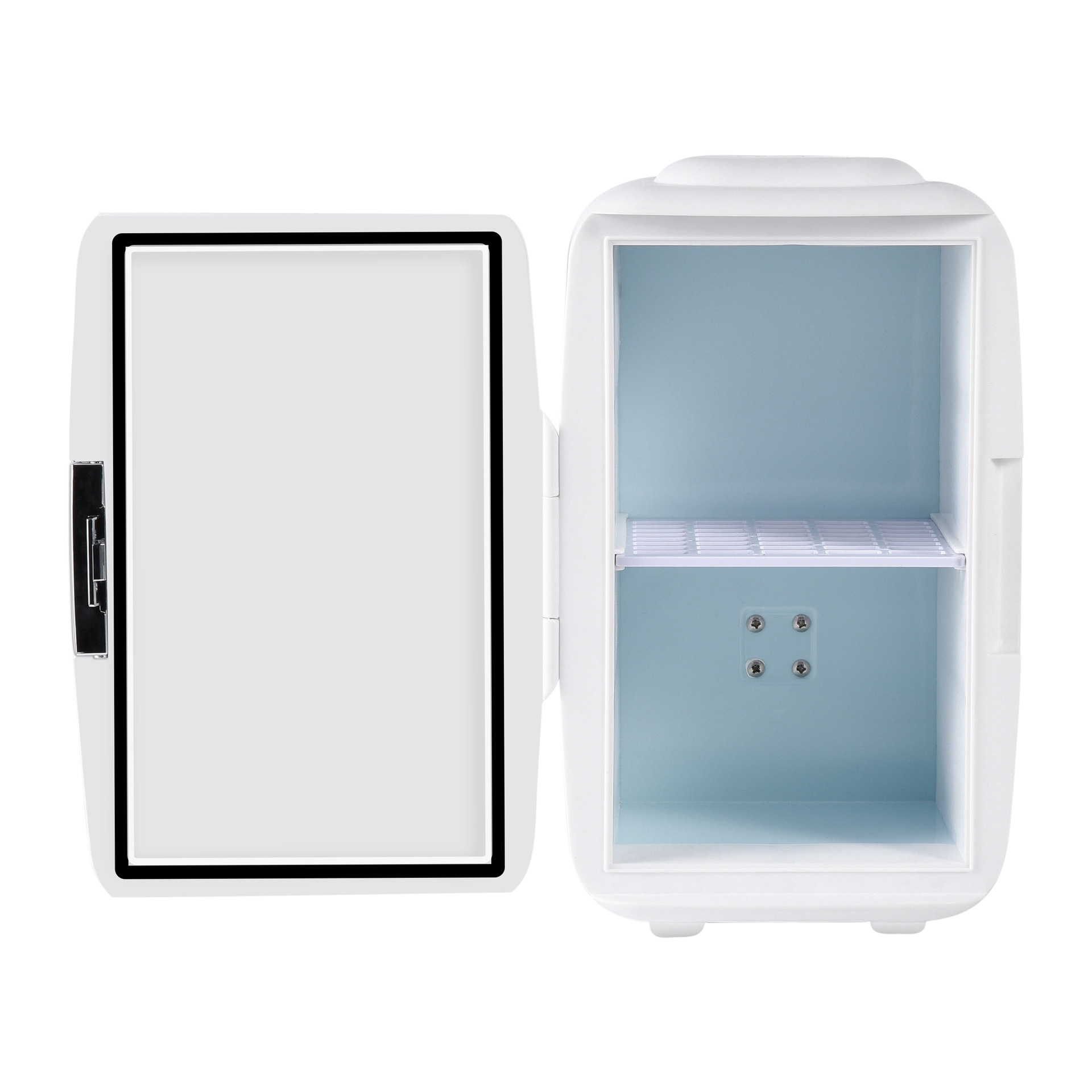 Procesamiento personalizado logo refrigeración y calefacción refrigerador de automóvil 6L oficina mini refrigerador dormitorio pequeño refrigerador