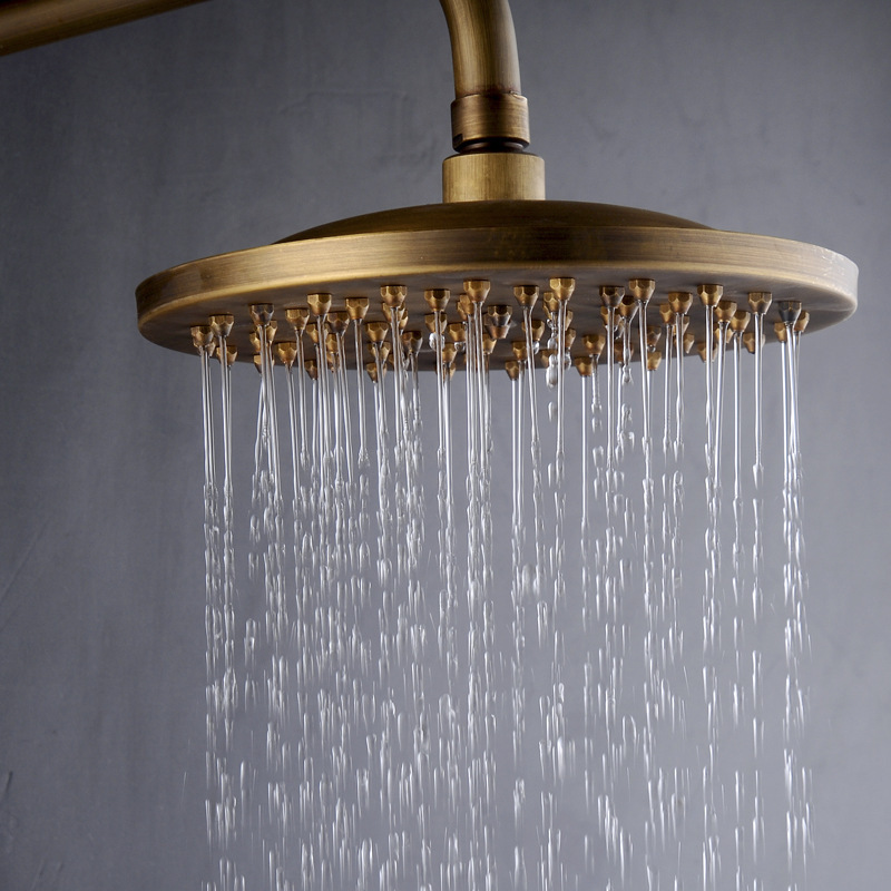 Venta directa de fábrica Juego de ducha de ducha de estilo europeo antiguo Baño Presurizado Boquilla de lluvia Artículos sanitarios Venta al por mayor Distribución transfronteriza