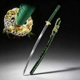 手工锻打日本刀东洋龙泉一体长刀武士打刀外贸批发katana未开刃