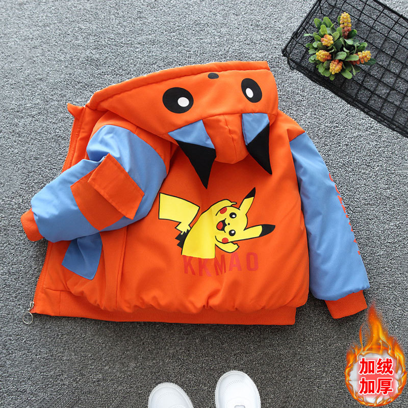 Abrigo de terciopelo Pikachu Plus Naranja