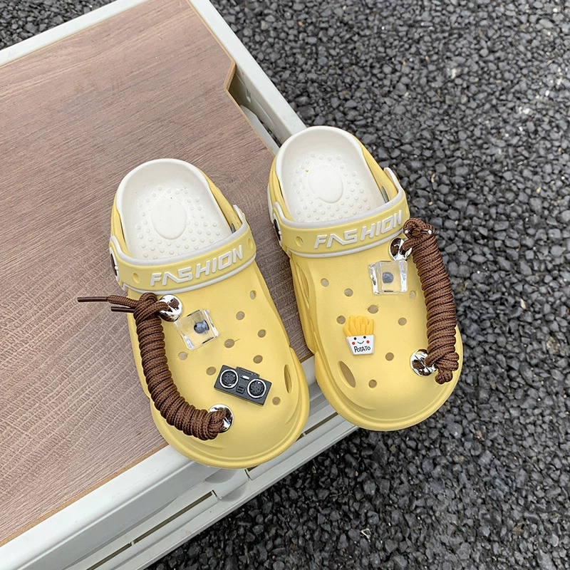 Детские сабо Ice Cube для мальчиков, легкие сандалии для девочек с закрытым носком, дышащие, на мягкой подошве из ЭВА, для уличной одежды.