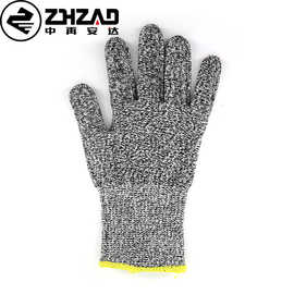 防割手套5级HPPE针织攀岩保护防划伤手套 加厚耐磨防切割防滑手套