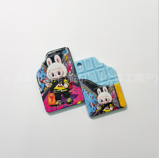 アクリルプリントビーズチョコレートカードスルーホールルースビーズ漫画 diy ジュエリーアクセサリーキーホルダーペンダントアクセサリー|undefined