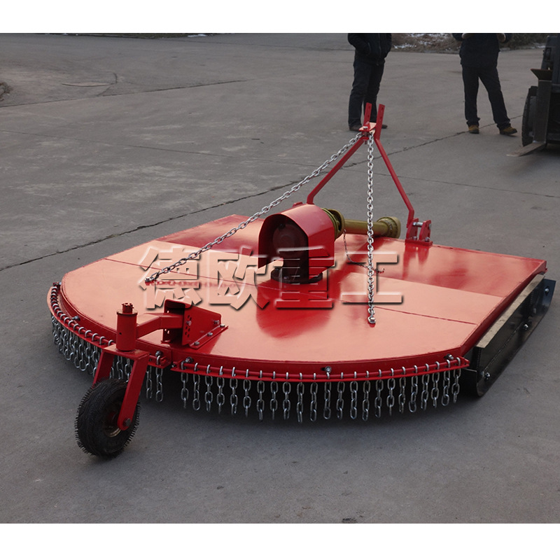 拖拉机后置式割草机 田间地头秋草粉碎机 地表不平整牧场剪草机