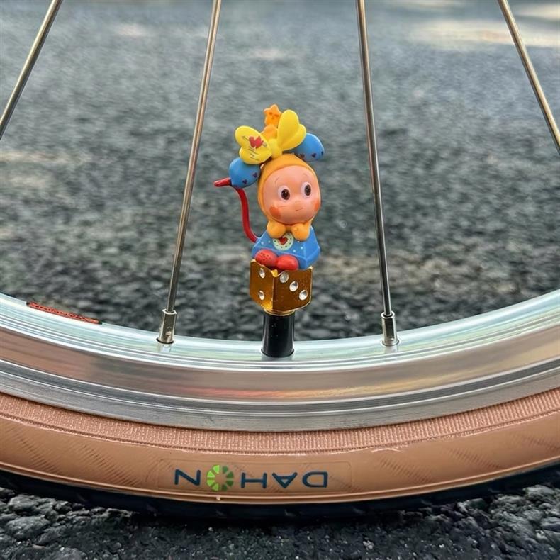 Starman bicycle valve cap, universal for French and American valves, decorative accessory for road bikes and mountain bikes, small modification parts