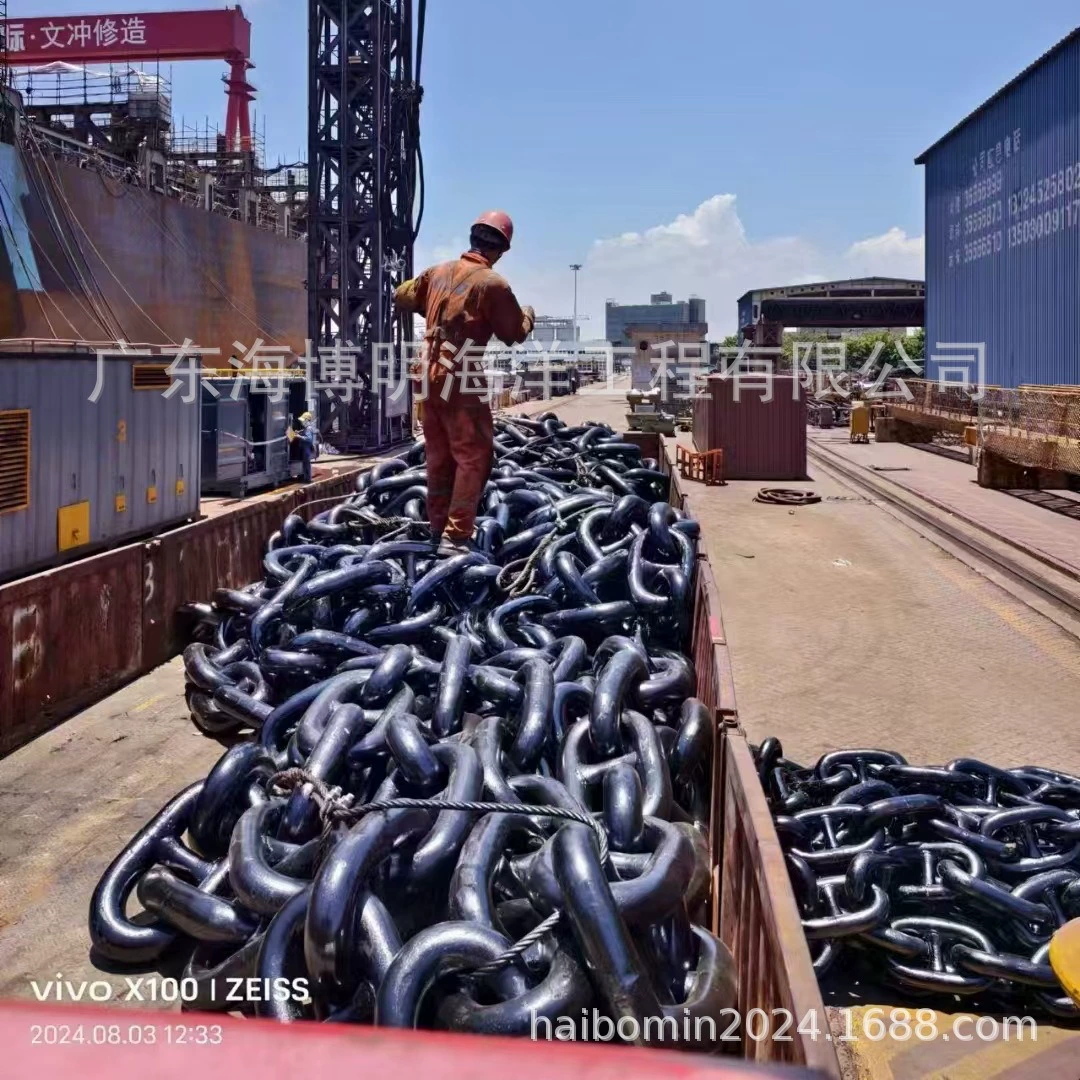 Кольцо Вэньчан имеет цепь передачи Санья 16 мм подвесная оцинкованная якорная цепь