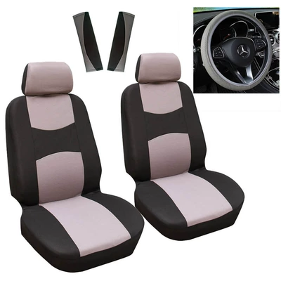 Wish Amazon Ebay Universal Universal seat cover - gray-black-driver-and-passenger-seats-square-guard-default-item
