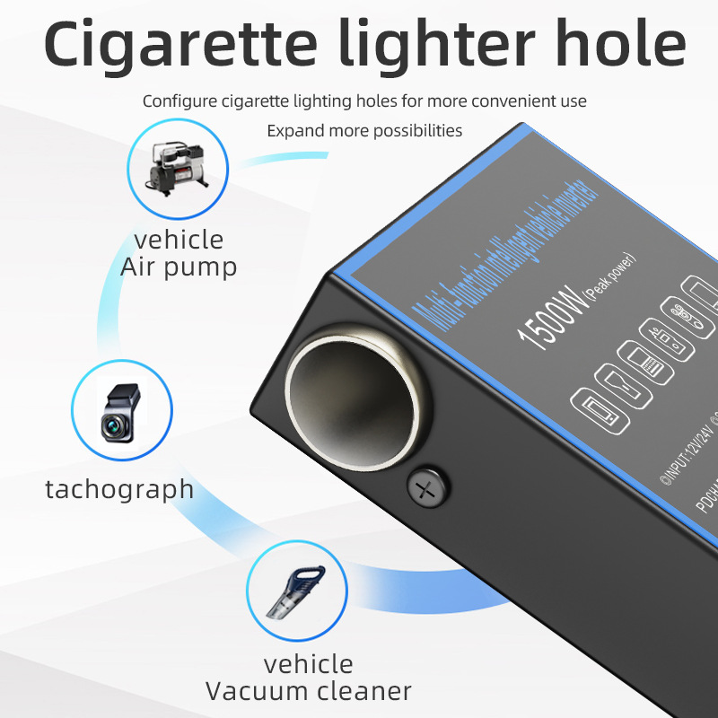 12V 24V a 220V inversor multifuncional para automóviles y camiones convertidor de alta potencia cargador universal image 3
