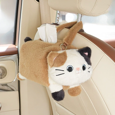 Car tissue box/set Car Hanging, Cute Car - calico-cat-tissue-box