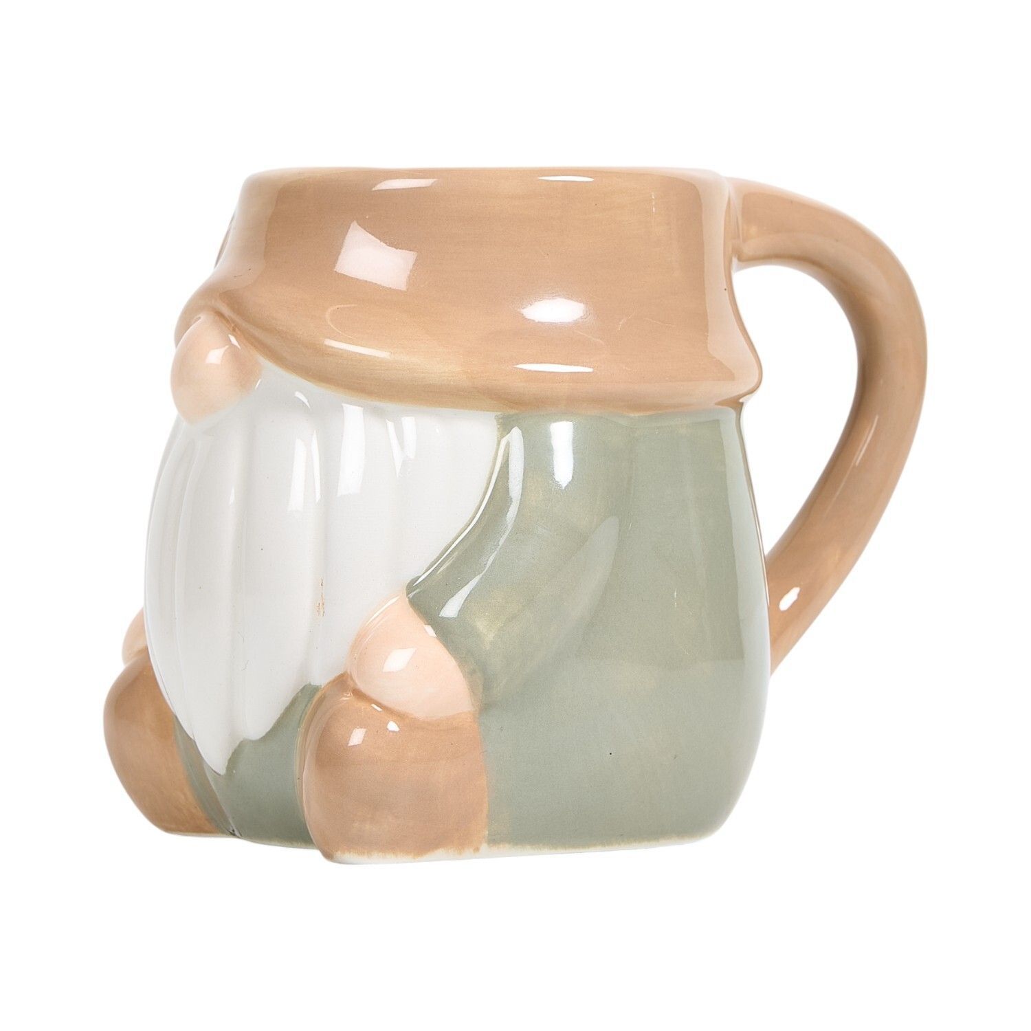 Santa Claus encantador taza de cerámica de agua taza de marca taza de cerámica Qin Sheng con mango de cubiertos de uso diario adornos de regalo