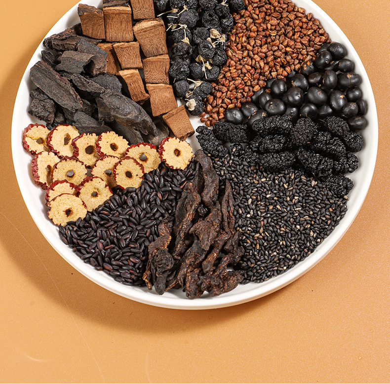 Mulberry Nine Black Herbal Tea Sang Shen Jiu Hei Cha 28.7g x 10 Jars Gift Box Sugar Free Wellness Tea key features