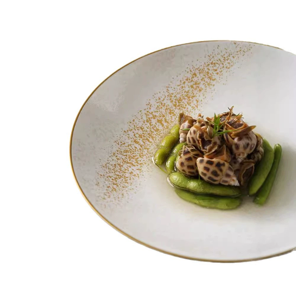 Sophisticated soup bowl, ceramic tableware, minimalistic dinner plate