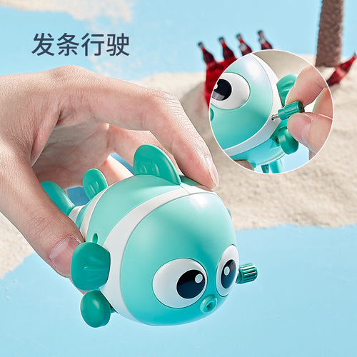 Clockwork animal swinging fish can run on the chain baby educational internet celebrity toy infant gift