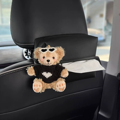 Armrest Tissue Holder, High-End – Car tissue box/set - sweetheart-white-mirror-daffy-tissue-box-seat-style