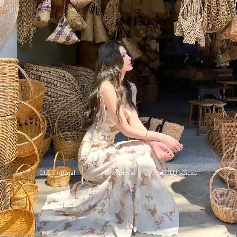 大衆のデザインの不規則な花の花の花の春夏の新型のワンピースは腰のスカートの気質を収めてビーチのロングスカートを掛けます。|undefined