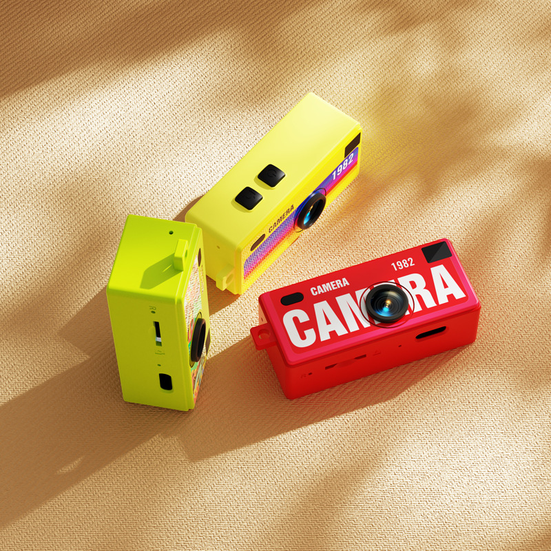 Cross-border New Product Retro Mini Thumb Camera With Multiple Filters, Student Gift, Travel Pocket Camera, Popular_voghion.com