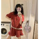 Vintage Palace Style Pajamas Women's Summer Short-sleeved suit Cloud Cotton Gauze Cross-border Home Clothes High-end Wearing