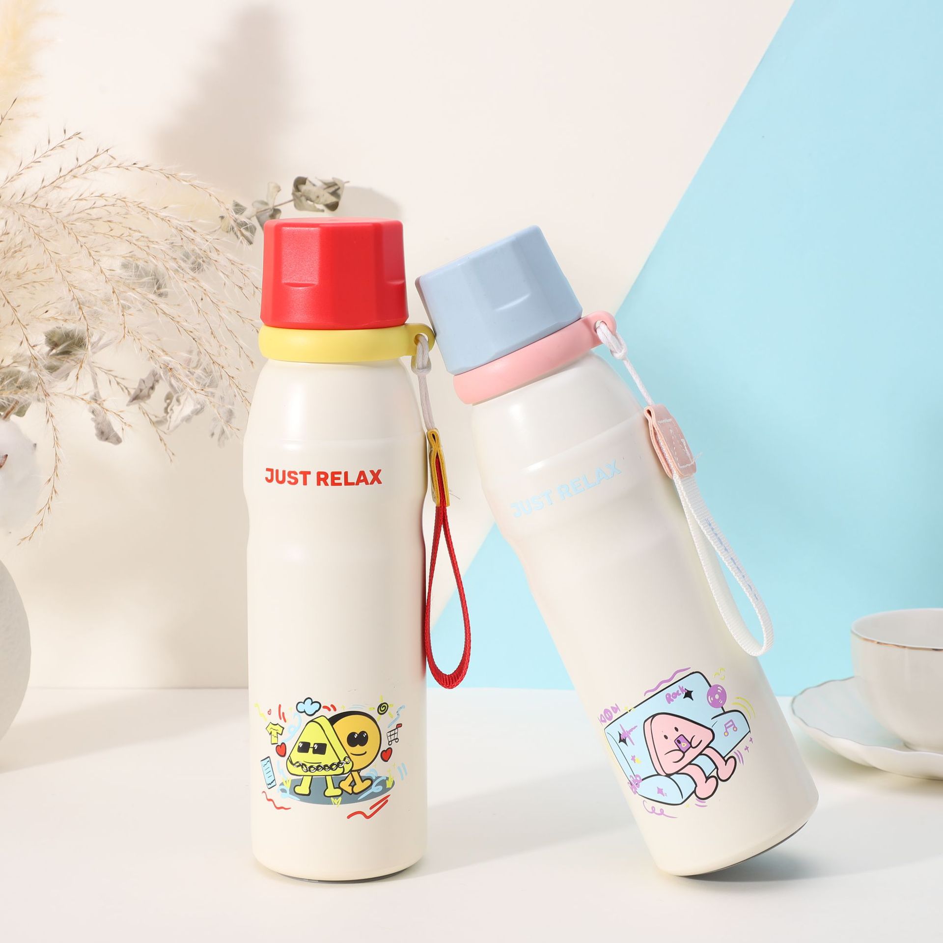 Customized 316 Stainless Steel Insulated Cup, Cute And Stylish For Girls, With Handle, Portable Outdoor Straw Top Quality Water Cup_voghion.com
