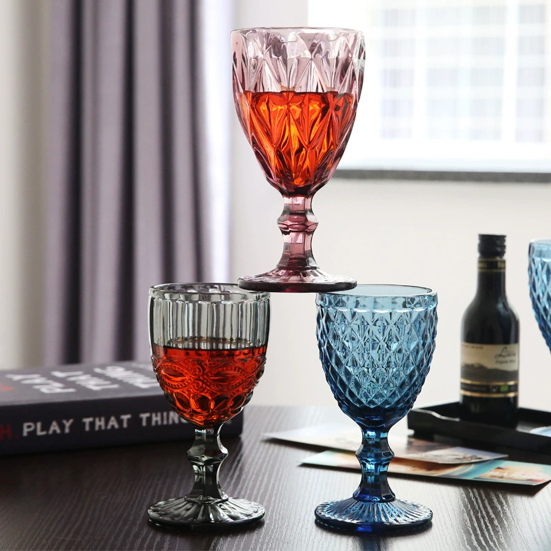 Glass retro wineglass, increased thickness