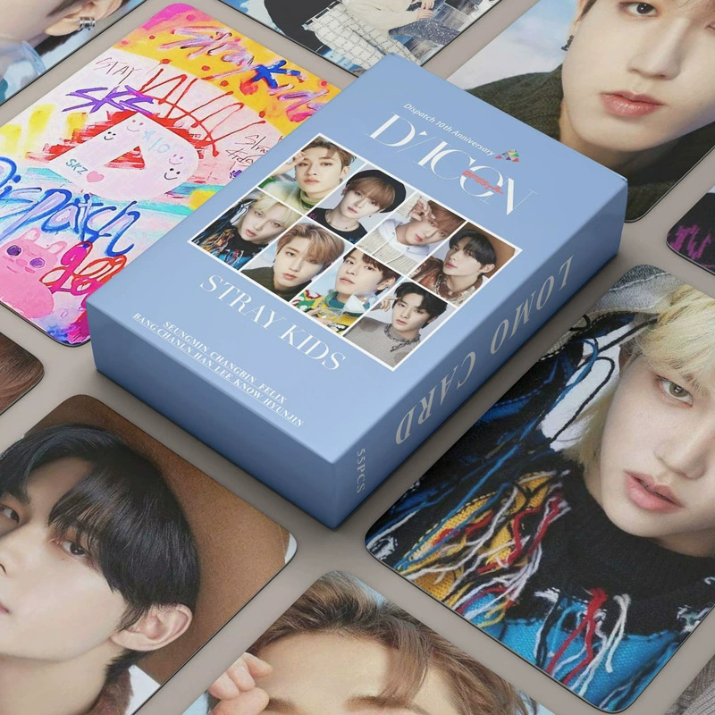 Иностранная торговля обслуживает только карточки альбома Stray Kids D’festa 55, переферийные карты KPOP звезды, лумо-карты