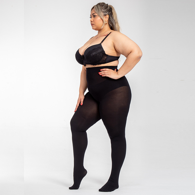 クロスボーダー欧米プラスビッグサイズ80dビロードストッキング秋冬厚ストッキング太ったMM Plus Size Tights|undefined