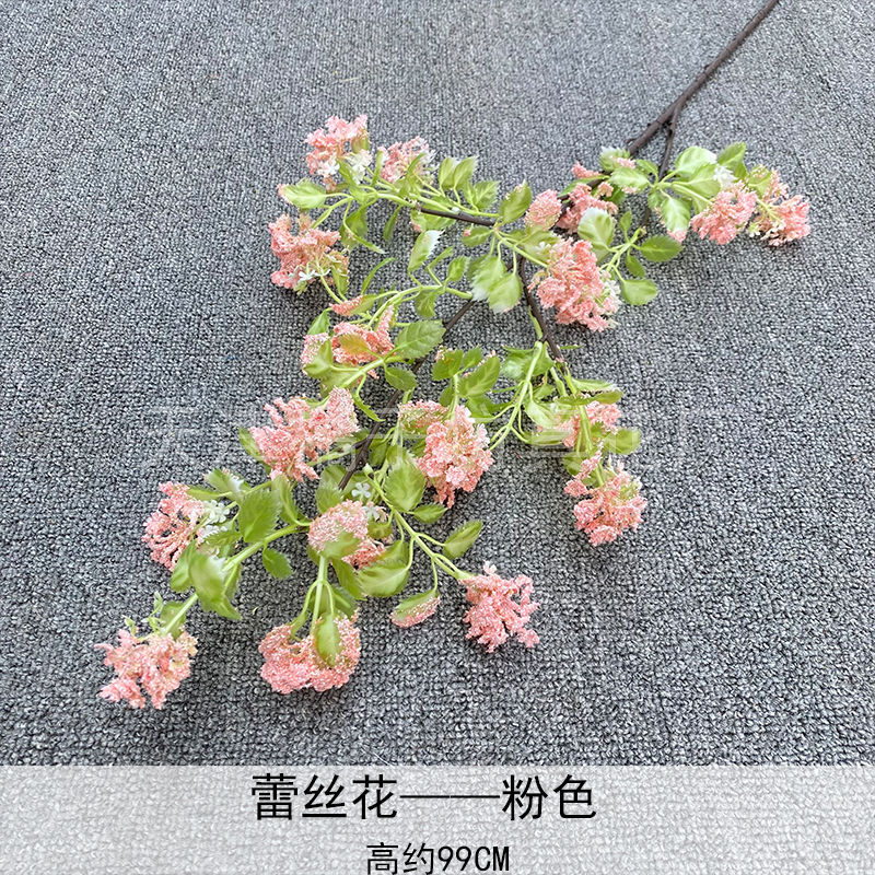 Flores de boda de alta calidad de flores de madera verde de bambú y lirio de pino masson de alta calidad