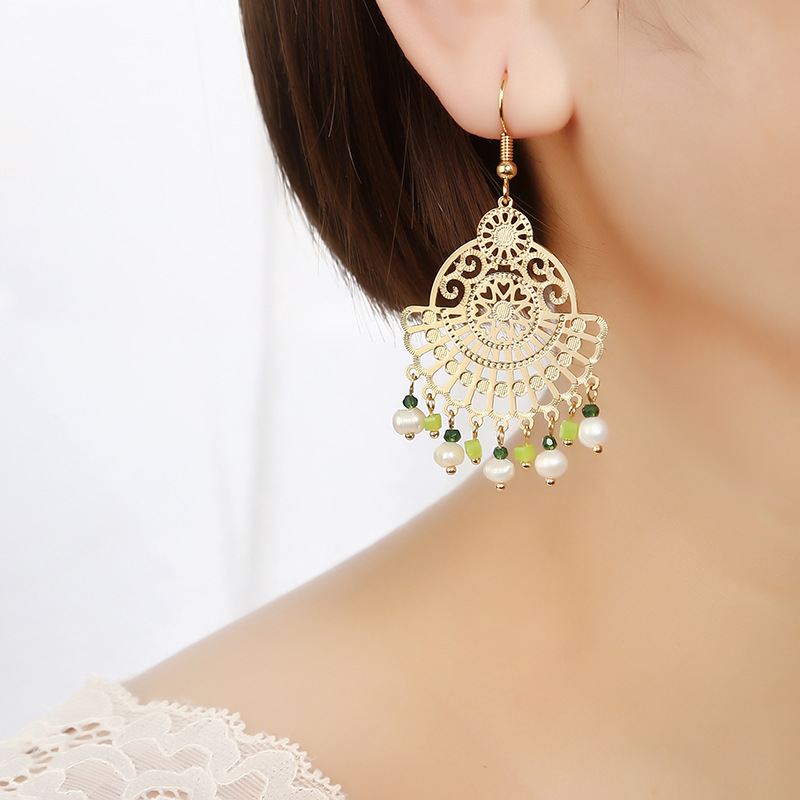 Girocollo di perle barocche placcato oro gioiello elegante_voghion.com