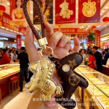 马年新款马上发小马钥匙扣马上有钱手机挂件国潮黄金包挂饰礼品爆