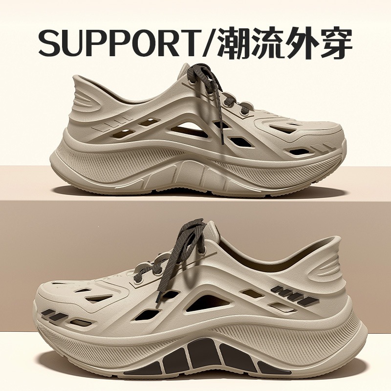 Men's Driving Clogs Summer New Trendy Outdoor Thick-soled...