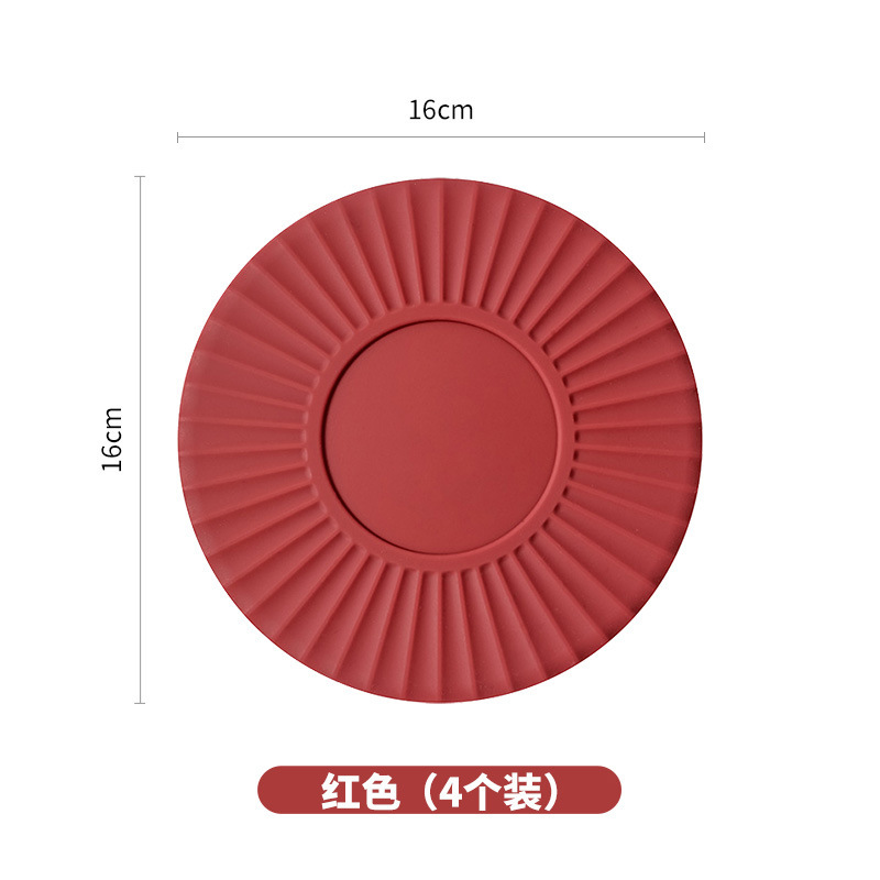 Mesa de comedor de silicona almohadilla de aislamiento térmico platos de comedor resistentes a altas temperaturas almohadilla sensación de taza de lujo ligera almohadilla otros colores sólidos