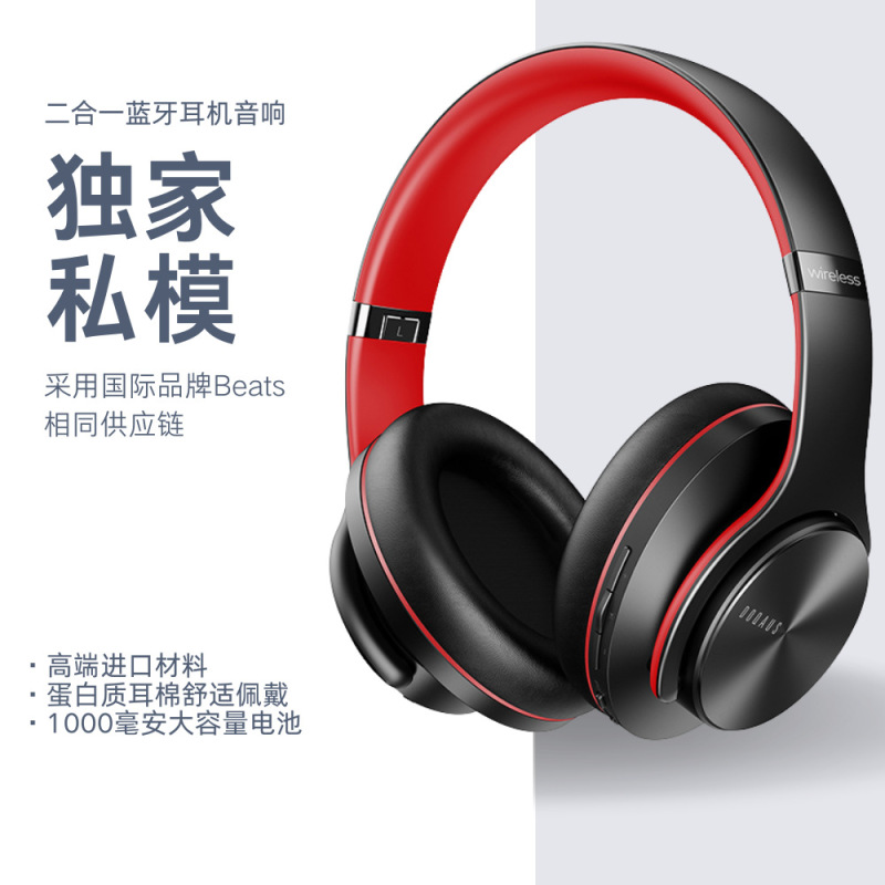 Cross-Border Head-Mounted Two-In-One Bluetooth Headset Speaker 5.3 Heavy Bass Gaming Speaker Headset Cross-Border Head-Mounted Two-In-One Bluetooth Headset Speaker 5.3 Heavy Bass Gaming Speaker Headset