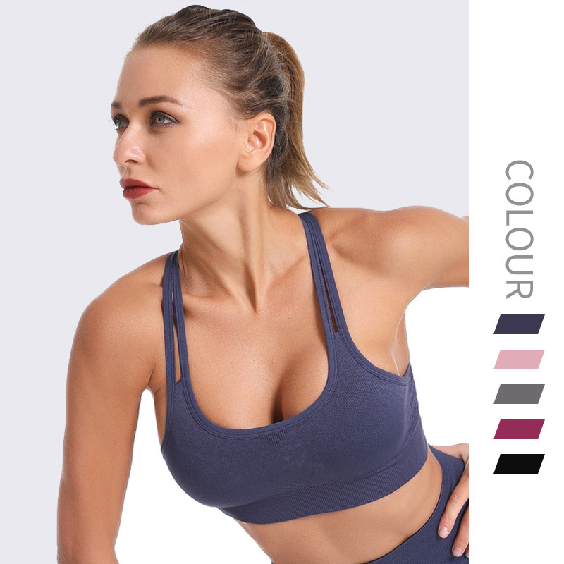 New Ladies Sports Underwear Europe and America Cross-border Fitness Leisure Bra Breathable Running Yoga Underwear y794