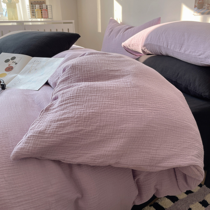 크림 퍼플 쿨 블랙 [매우 부드럽고 피부 친화적이며 알몸으로 잘 수 있음]