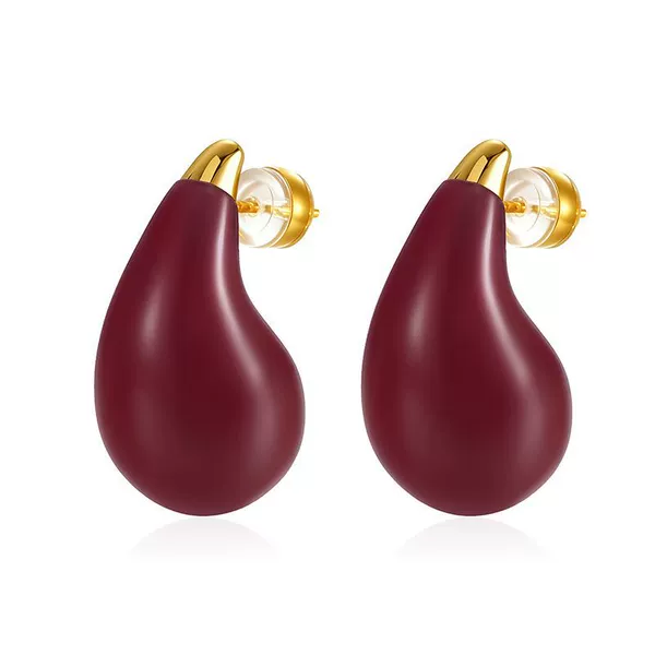 Small, burgundy, 18mm