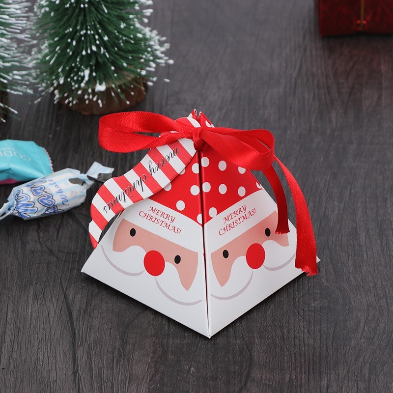 Amazon クリスマス キャンディ包装箱 クリスマスイブ 三角形キャンディボックス カートン ギフトバッグ S932 クリスマスギフトボックス|undefined